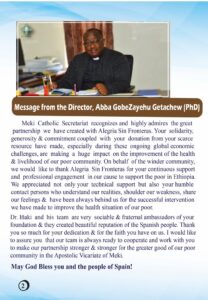 Mensaje del Director Abba Gobezayehu Mensaje del Director Abba Gobezayehu